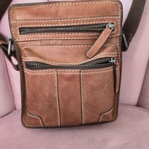 Brown Leather Crossbody Bag